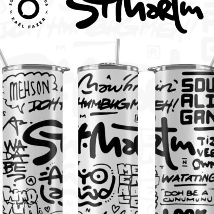 Melting Pot 2 Tumbler BW - Sip the Culture